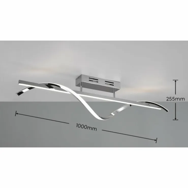 Luminaires Reality Éclairage Led|Plafonnier Reality Isabel LED Chrome, 1 lumière
