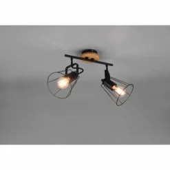 Luminaires Reality Plafonniers|Plafonnier Reality Jaipur Noir, 2 lumières