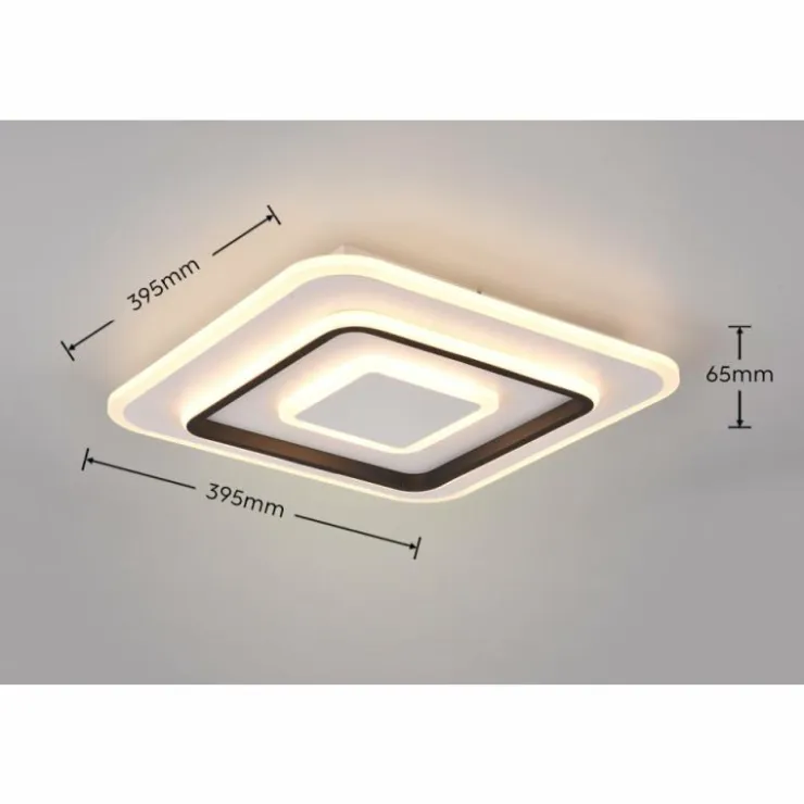 Luminaires Reality Éclairage Led|Plafonnier Reality JORA LED Blanc, 1 lumière, Télécommandes