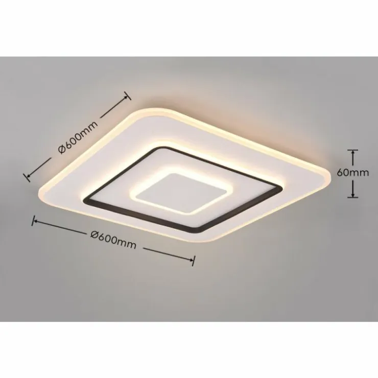 Luminaires Reality Éclairage Led|Plafonnier Reality JORA LED Blanc, 1 lumière, Télécommandes