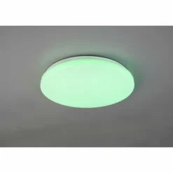 Luminaires Reality Éclairage Led|Plafonnier Reality Kira LED Blanc, 1 lumière, Télécommandes, Changeur de couleurs