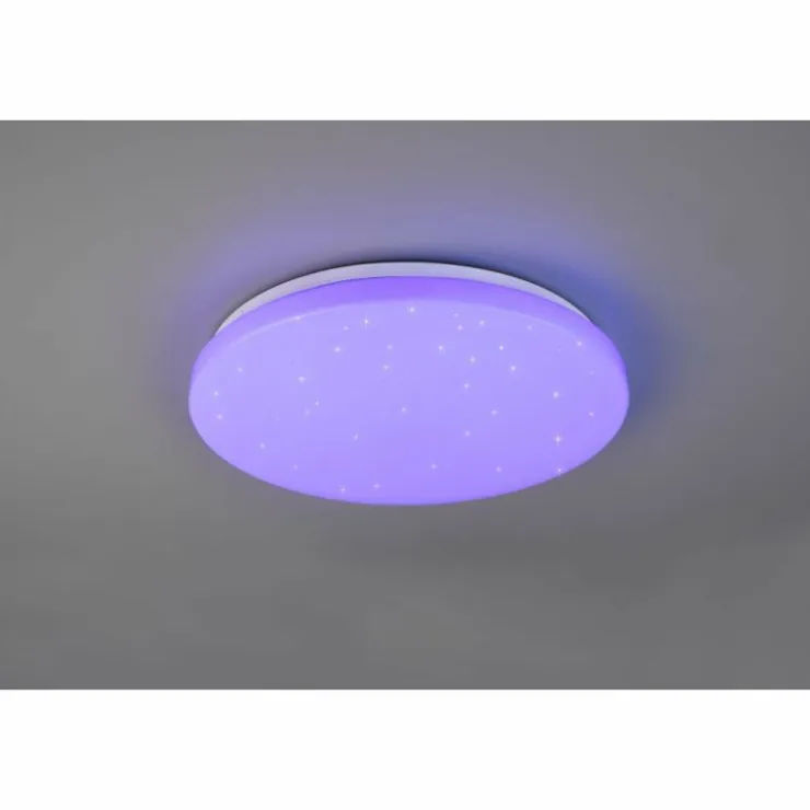 Luminaires Reality Éclairage Led|Plafonnier Reality Kira LED Blanc, 1 lumière, Télécommandes, Changeur de couleurs