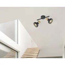 Luminaires Reality Spots Et Projecteurs|Plafonnier Reality Latika Noir, 2 lumières