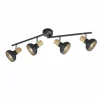 Luminaires Reality Spots Et Projecteurs|Plafonnier Reality Latika Noir, 4 lumières