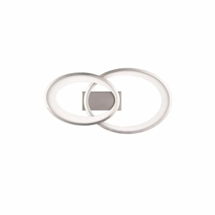 Luminaires Reality Éclairage Led|Plafonnier Reality Malaga LED Nickel mat, 1 lumière