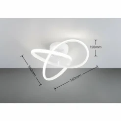 Luminaires Reality Éclairage Led|Plafonnier Reality MEO LED Blanc, 1 lumière