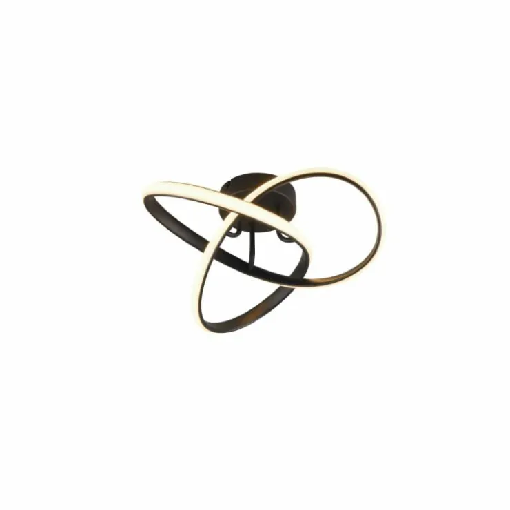 Luminaires Reality Éclairage Led|Plafonnier Reality MEO LED Noir, 1 lumière