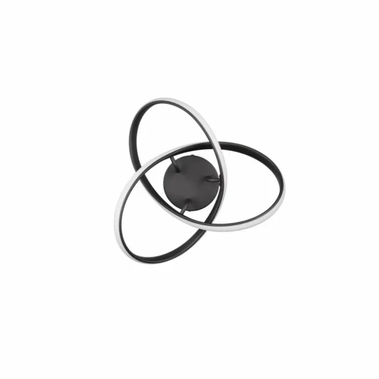 Luminaires Reality Éclairage Led|Plafonnier Reality MEO LED Noir, 1 lumière