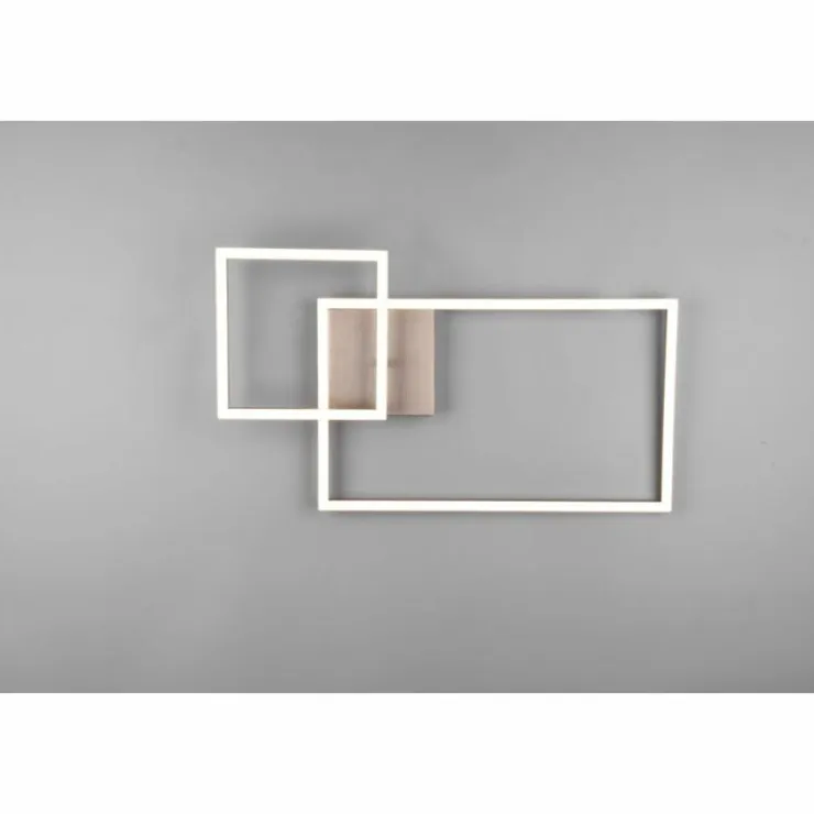 Luminaires Reality Éclairage Led|Plafonnier Reality Padella LED Nickel mat, 1 lumière