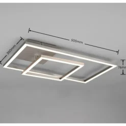 Luminaires Reality Éclairage Led|Plafonnier Reality Padella LED Nickel mat, 1 lumière