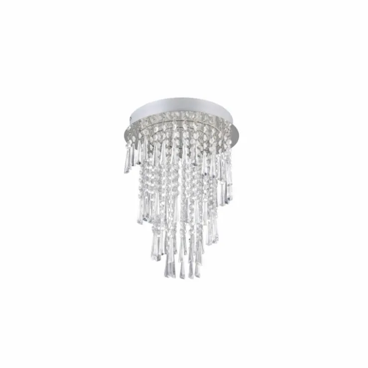 Luminaires Reality Éclairage Led|Plafonnier Reality POMP LED Chrome, 1 lumière, Télécommandes