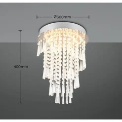 Luminaires Reality Éclairage Led|Plafonnier Reality POMP LED Chrome, 1 lumière, Télécommandes