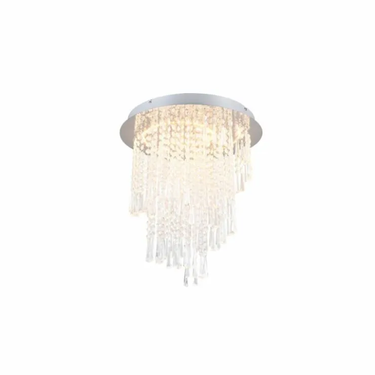 Luminaires Reality Éclairage Led|Plafonnier Reality POMP LED Chrome, 1 lumière, Télécommandes