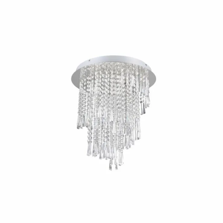 Luminaires Reality Éclairage Led|Plafonnier Reality POMP LED Chrome, 1 lumière, Télécommandes