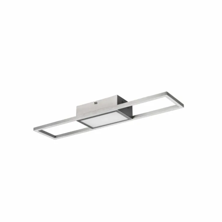 Luminaires Reality Éclairage Led|Plafonnier Reality Rigido LED Nickel mat, 1 lumière, Télécommandes