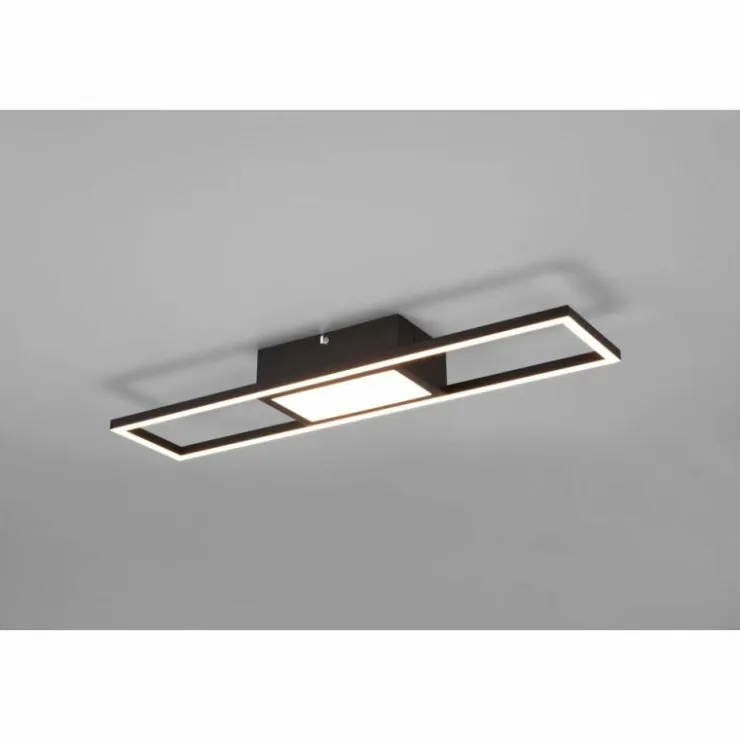Luminaires Reality Éclairage Led|Plafonnier Reality Rigido LED Noir, 1 lumière, Télécommandes