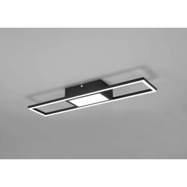 Luminaires Reality Éclairage Led|Plafonnier Reality Rigido LED Noir, 1 lumière, Télécommandes