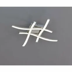 Luminaires Reality Éclairage Led|Plafonnier Reality ROUTE LED Nickel mat, 4 lumières
