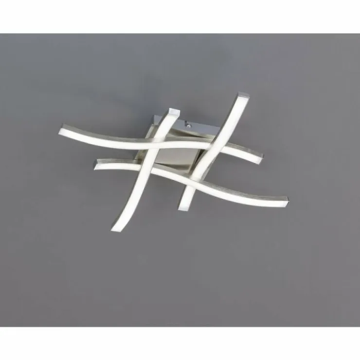 Luminaires Reality Éclairage Led|Plafonnier Reality ROUTE LED Nickel mat, 4 lumières