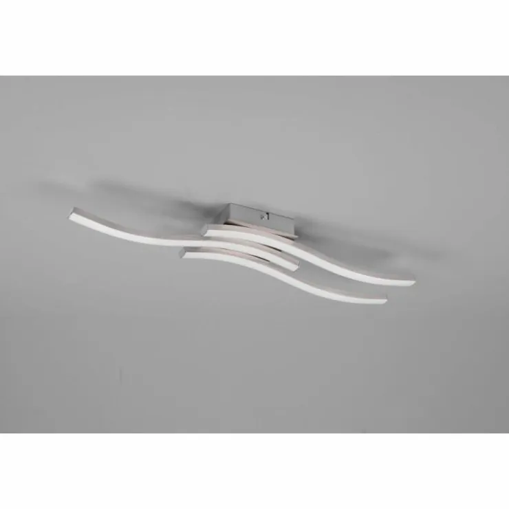 Luminaires Reality Éclairage Led|Plafonnier Reality Route LED Nickel mat, 3 lumières