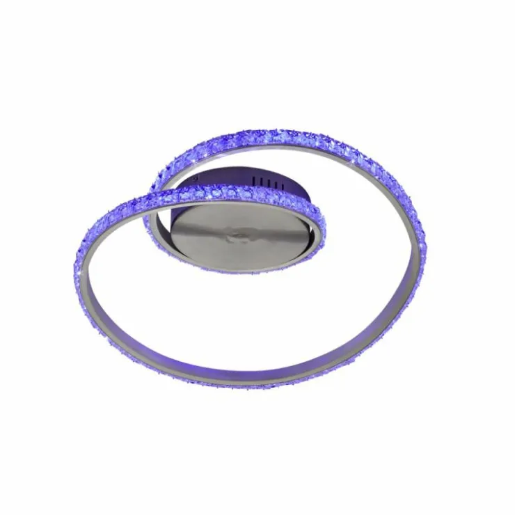 Luminaires Reality Éclairage Led|Plafonnier Reality Rubin LED Aluminium, 1 lumière, Télécommandes, Changeur de couleurs