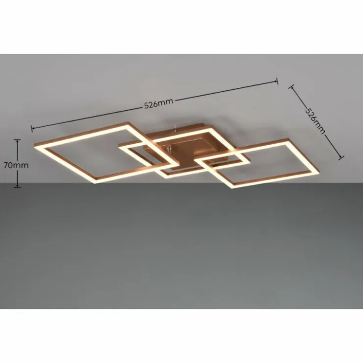 Luminaires Reality Éclairage Led|Plafonnier Reality Trail LED Brun, 1 lumière