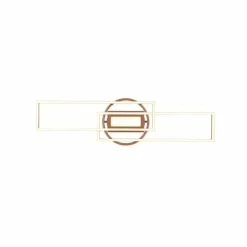 Luminaires Reality Éclairage Led|Plafonnier Reality TWISTER LED Brun, 1 lumière, Télécommandes