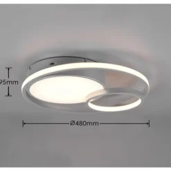 Luminaires Reality Éclairage Led|Plafonnier Reality Vuelta LED Titane, 1 lumière
