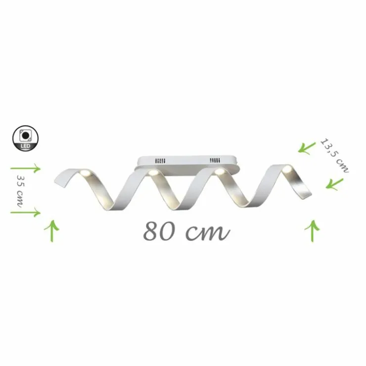 Luce Design Éclairage Led|Plafonnier Rezat LED Blanc, 1 lumière