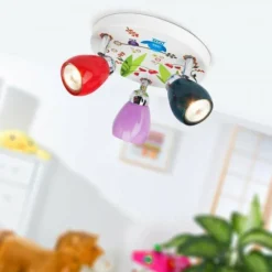 Luminaires Brilliant Spots Et Projecteurs|Plafonnier rond à spots Brilliant Leuchten Birds Multicolore, 3 lumières