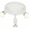 Luminaires Brilliant Spots Et Projecteurs|Plafonnier rond à spots Brilliant Loona LED Blanc, 3 lumières