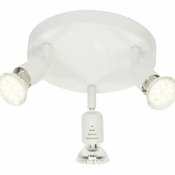 Luminaires Brilliant Spots Et Projecteurs|Plafonnier rond à spots Brilliant Loona LED Blanc, 3 lumières
