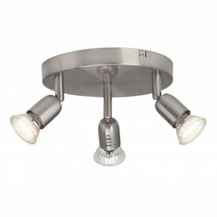 Luminaires Brilliant Spots Et Projecteurs|Plafonnier rond à spots Brilliant Loona, 3 lumières