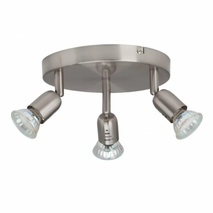 Luminaires Brilliant Spots Et Projecteurs|Plafonnier rond à spots Brilliant Loona, 3 lumières