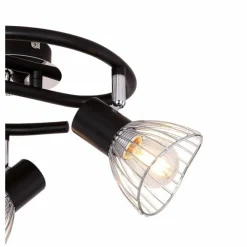 Luminaires Globo Lighting Spots Et Projecteurs|Plafonnier rond à spots Globo FASSA Chrome, 3 lumières