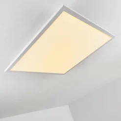 Plafonnier Salmi LED Blanc, 1 lumière, Télécommandes, Changeur de couleurs