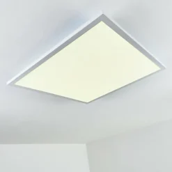Plafonnier Salmi LED Blanc, 1 lumière, Télécommandes, Changeur de couleurs