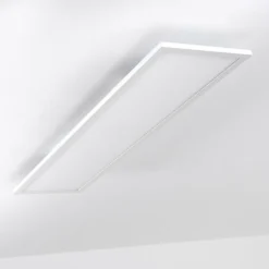 Plafonnier Salmi LED Blanc, 1 lumière, Télécommandes, Changeur de couleurs