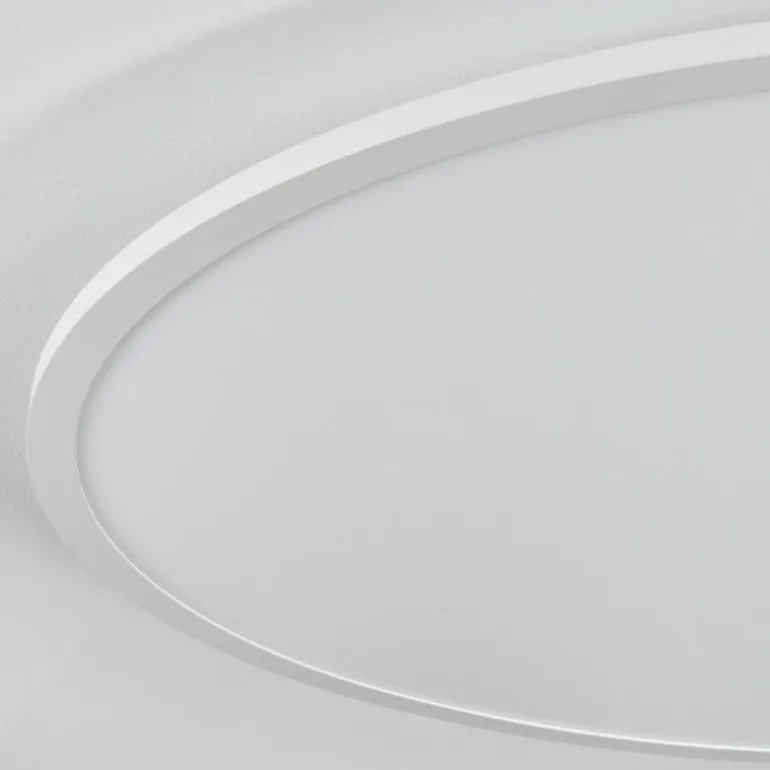 Plafonnier Sani LED Blanc, 1 lumière, Télécommandes, Changeur de couleurs