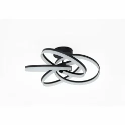 SCHÖNER WOHNEN-Kollektion Éclairage Led|Plafonnier SCHÖNER-WOHNEN-Kollektion Loop LED Noir, 1 lumière, Télécommandes