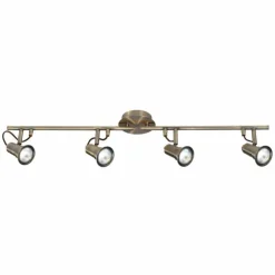 Luminaires Searchlight Spots Et Projecteurs|Plafonnier Searchlight EROS Laiton, 4 lumières