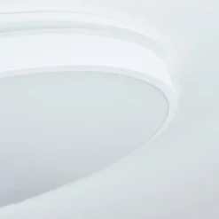 hofstein Éclairage Led|Plafonnier Seewen LED Blanc, 1 lumière, Télécommandes
