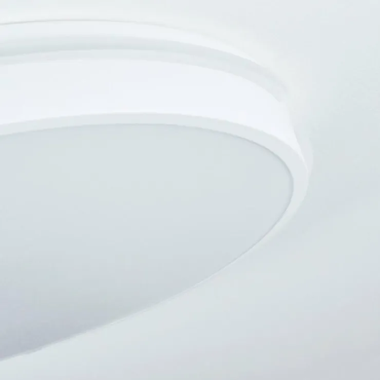 hofstein Éclairage Led|Plafonnier Seewen LED Blanc, 1 lumière, Télécommandes