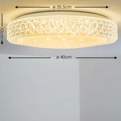 hofstein Éclairage Led|Plafonnier Soppero LED Blanc, 1 lumière