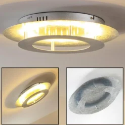 hofstein Éclairage Led|Plafonnier Springdale LED Argenté, 11 lumières