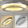 hofstein Éclairage Led|Plafonnier Springdale LED Argenté, 4 lumières