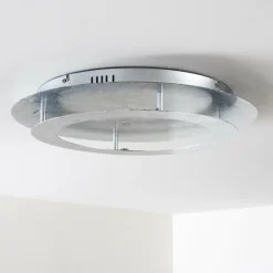 hofstein Éclairage Led|Plafonnier Springdale LED Argenté, 4 lumières