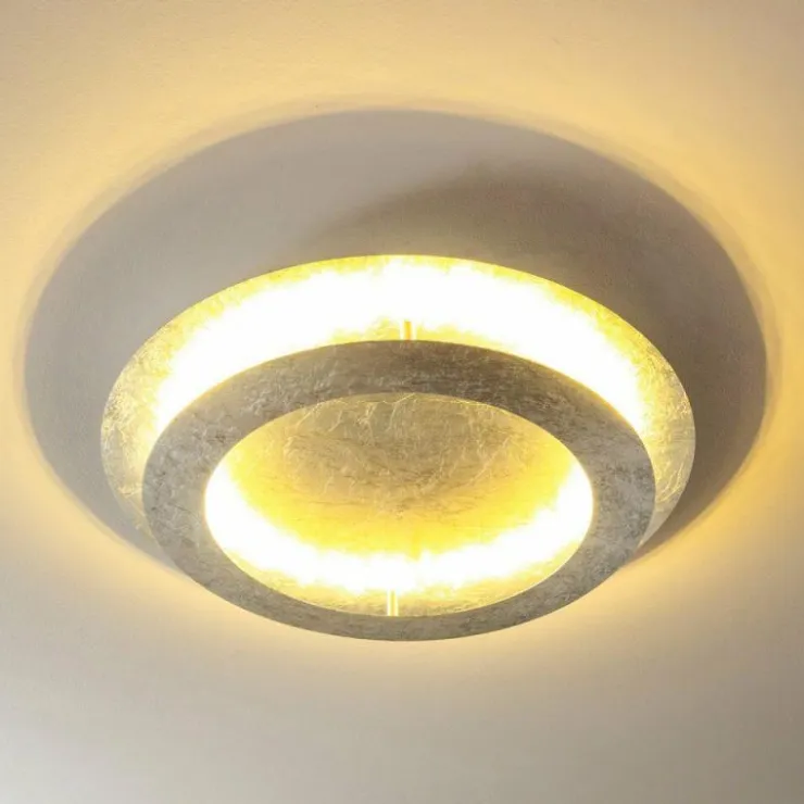 hofstein Éclairage Led|Plafonnier Springdale LED Argenté, 4 lumières