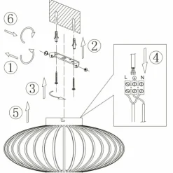 Luminaires Steinhauer Plafonniers|Plafonnier Steinhauer Dunbar Noir, 1 lumière