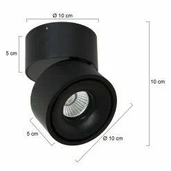 Luminaires Steinhauer Spots Et Projecteurs|Plafonnier Steinhauer Fez LED Noir, 1 lumière